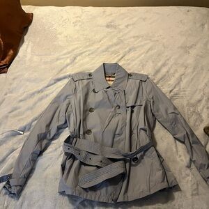 Burberry Light Gray Trench Coat